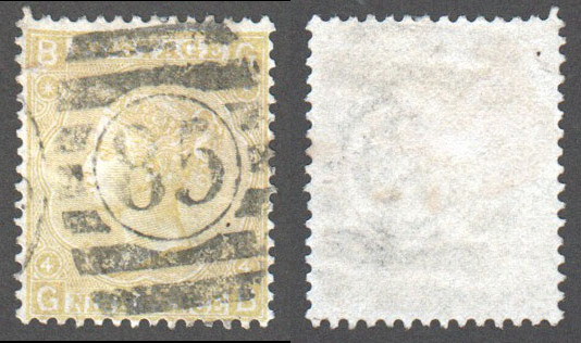 Great Britain Scott 52 Used Plate 4 - GB (P) - Click Image to Close